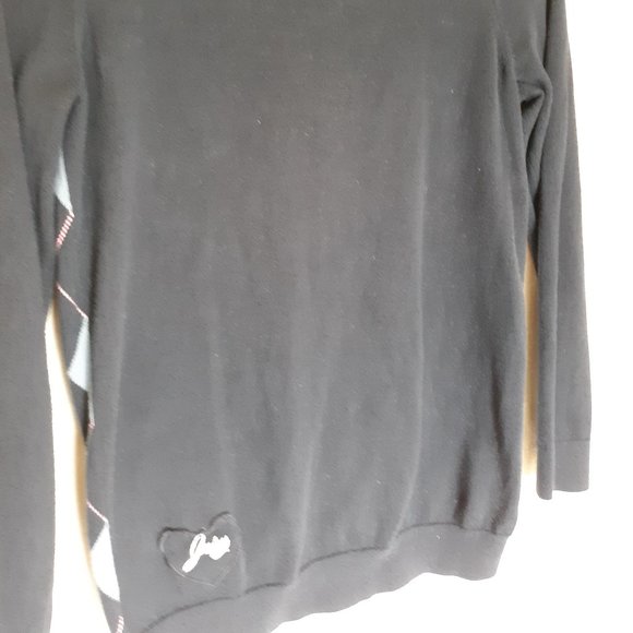 Juicy Couture Navy Argyle Cardigan 12 - Picture 7 of 9